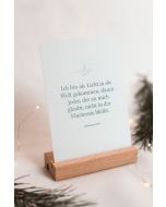 Postkarte - Ich bin als Licht in die Welt gekommen (Einzelkarte)
