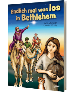 Steffen Schürer (Text), Claudia Kündig (Illustr.) - Endlich mal was los in Bethlehem, Adonia - Cover 3D