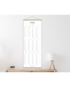 Poster mit Kalendarium 'Zweitausendsechsundzwanzig'