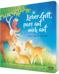 ARTIKELNUMMER: 228927000 ISBN/EAN: 9783417289275
Lieber Gott, pass auf mich auf
Gute-Nacht-Gebete
Hannah C. Hall (Autor), Steve Whitlow (Illustr.), Katrin Schäder (Übersetzer)
CB-Buchshop 3D Cover