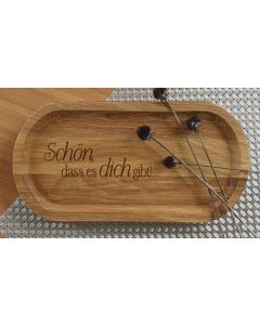 Holztablett Schön, dass es dich gibt!