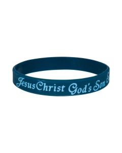Silikonarmband 'Jesus Christ - God's Son - Saviour - Ichthys