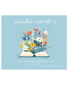 480002395 unendlich wertvoll Brillenputztuch | CB Buchshop