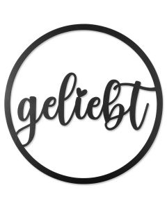 Dekowort 'geliebt'