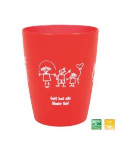 Kinder-Mehrweg-Becher rot