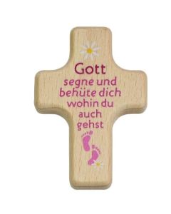 Handkreuz 'Gott segne und behüte dich wohin du auch gehst'