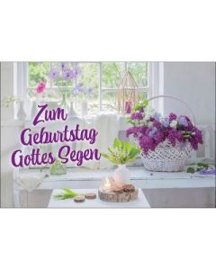 Postkarte Geburtstag 'Freundlich' 4 Ex.