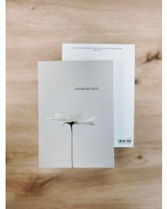 Postkarte- Ich bete für Dich - Motiv Blume (Einzelkarte)