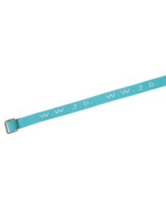Armband 'WWJD' hellblau