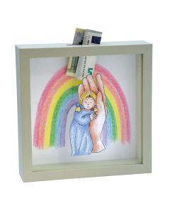 973048 Spardose - Kind in Hand mit Regenbogen | CB Buchshop