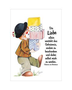 Postkarte 4 Ex.- Die Liebe allein versteht das Geheimnis
