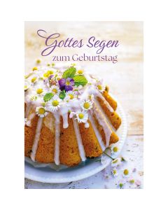 Postkarte 12 Ex.- Gottes Segen zum Geburtstag