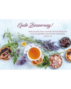 Postkarte 12 Ex.- Gute Besserung!