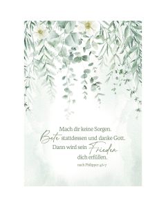 Postkarte 12 Ex.- Mach dir keine Sorgen