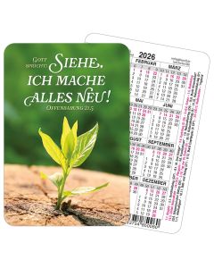 Spielkartenkalender 'Siehe, ich mache alles neu!