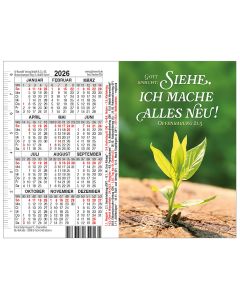 Doppel-Spielkartenkalender 'Siehe, ich mache alles neu! Offenbarung 21,5'
