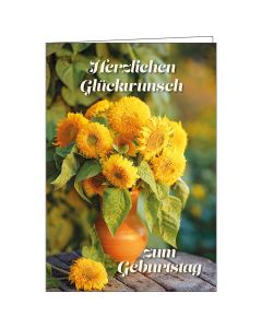 Faltkarte Herzlichen Glückwunsch zum Geburtstag