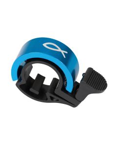 Fahrradklingel blau mit Fischsymbol