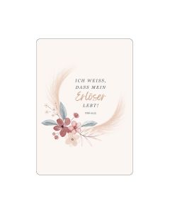 Postkarte 'Ich weiß, dass mein Erlöser lebt' 10 Ex.