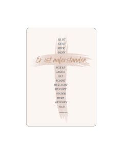 Postkarte 'Kreuz/Er ist auferstanden' 10 Ex.
