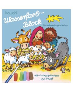 Wasserfarb-Block Die Weihnachtsgeschichte