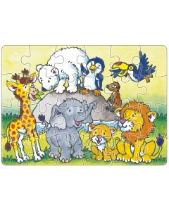 Mini-Puzzle 'Zootiere' 24 Teile