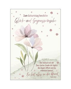Postkarte 'Zum Geburtstag herzliche Glück- und Segenswünsche