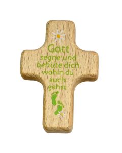 Handkreuz 'Gott segne und behüte dich wohin du auch gehst'