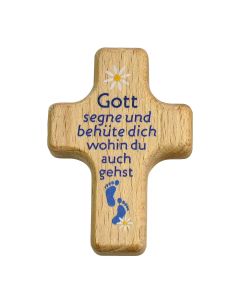 Handkreuz 'Gott segne und behüte dich wohin du auch gehst'