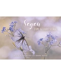 Postkarte Geburtstag - Schmetterling (12 Ex.)