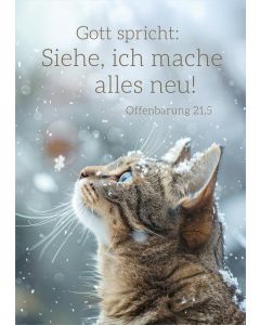 Poster A4 'Gott spricht: Siehe, ich mache alles neu! Offenbarung 21,5
