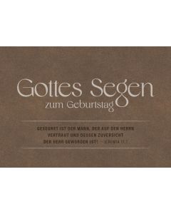 339324062 - Postkarte Gottes Segen zum Geburtstag |cb-buchhsop.de