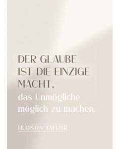 339324066 - Postkarte Der Glaube ist die einzige Macht | cb-buchshop.de
