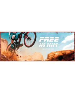 7184161 - Metallschild lang - Free in him | cb-buchshop.de