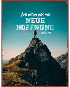 7182134 - Metallschild groß - Neue Hoffnung | cb-buchshop.de