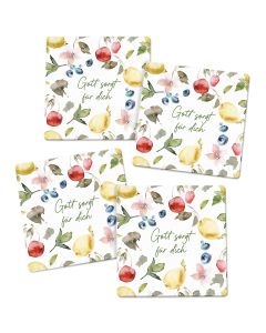 6495119-Untersetzer-Set Gott sorgt für dich | CB Buchshop